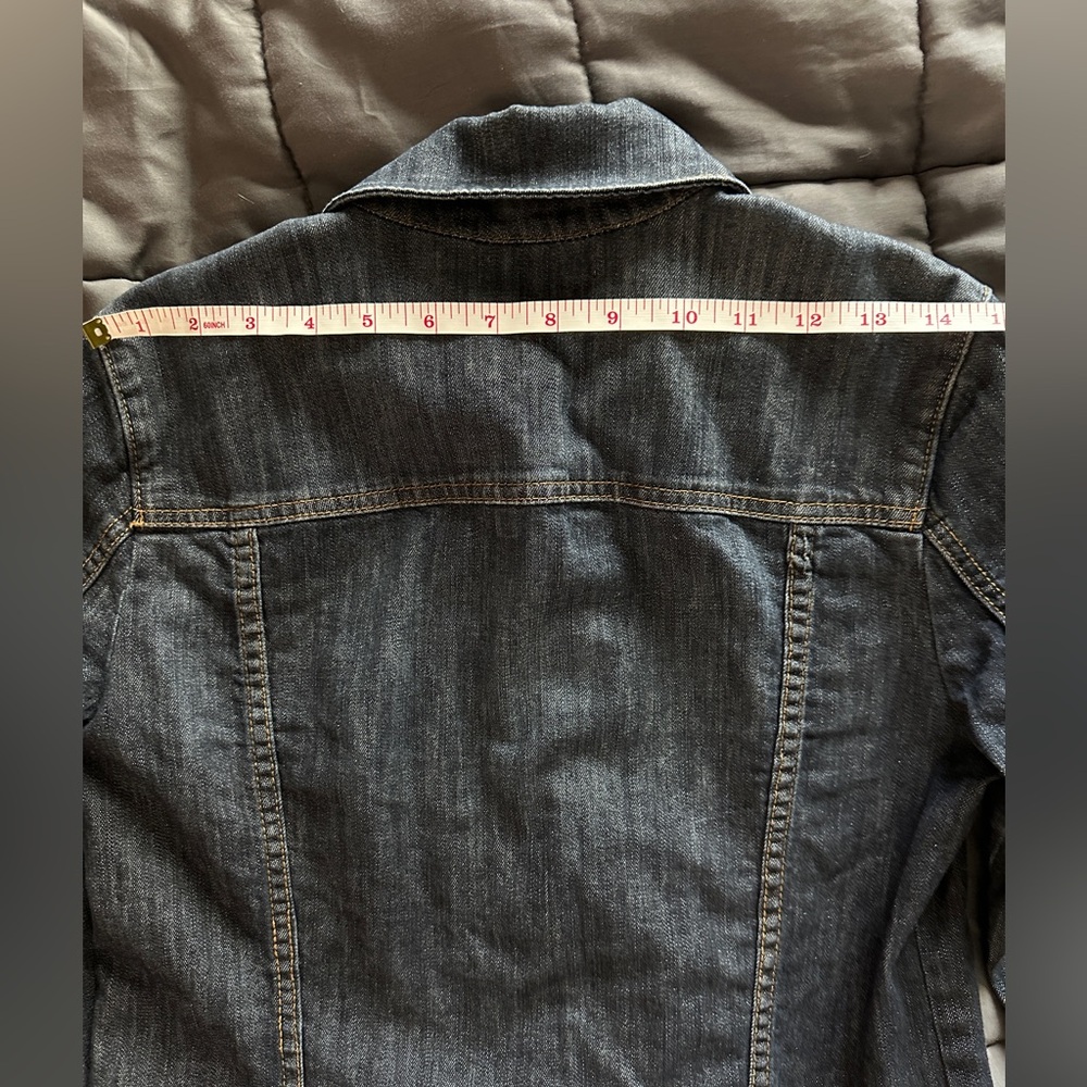 KUT from the Kloth | Cropped & Fitted Denim Jacket | M - Picture 11 of 12